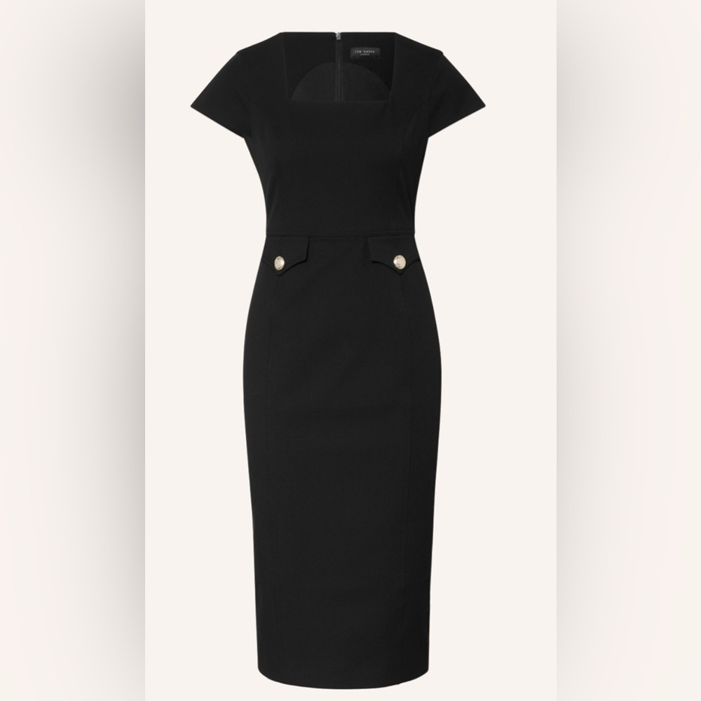 Ted Baker Black Midi Dress